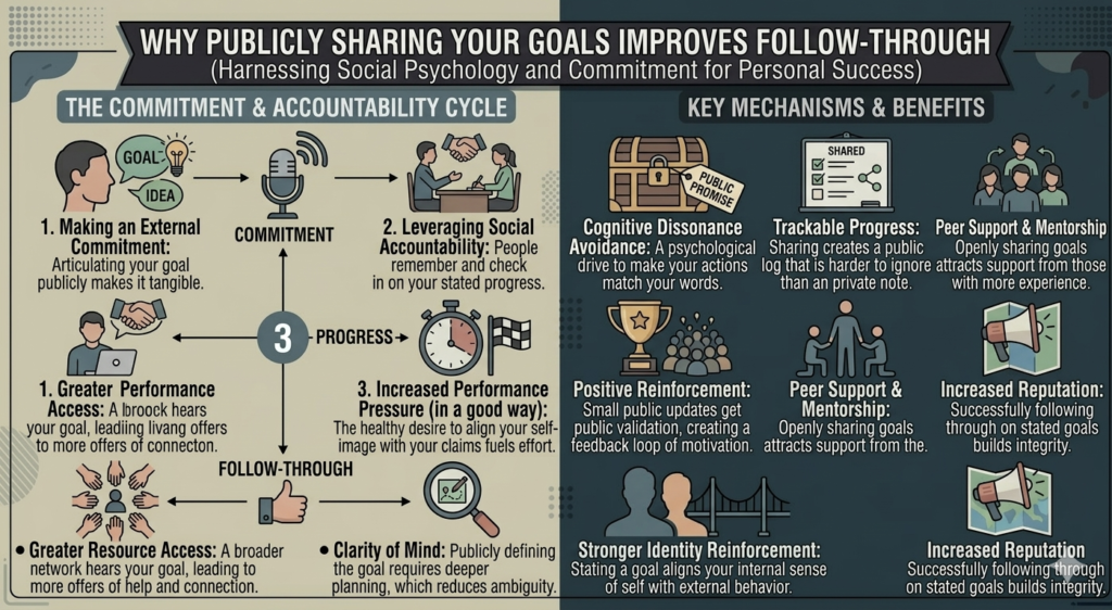 Why Publicly Sharing Your Goals Improves Follow-Through 