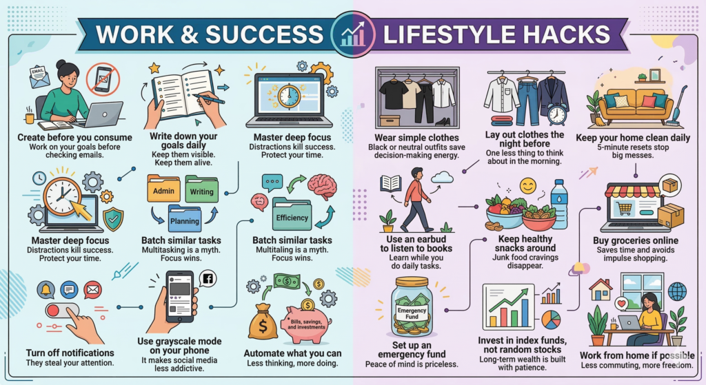 50 Life Changing Habits (Pick Your Three)